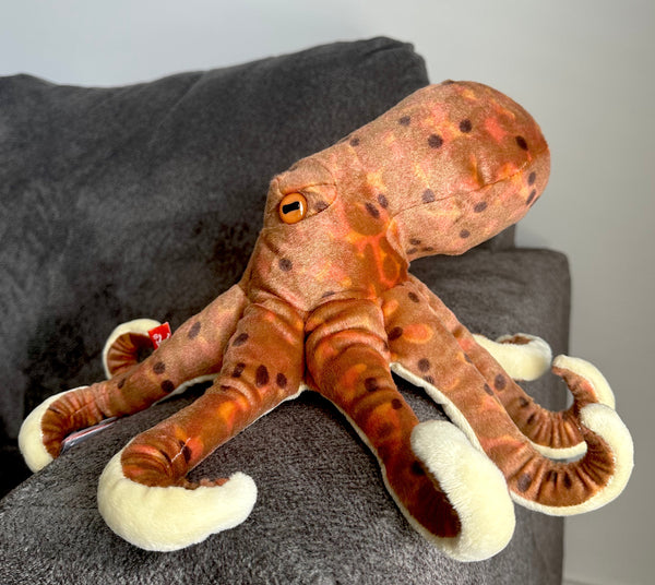 Medium Sized Realistic Octopus Plush 12