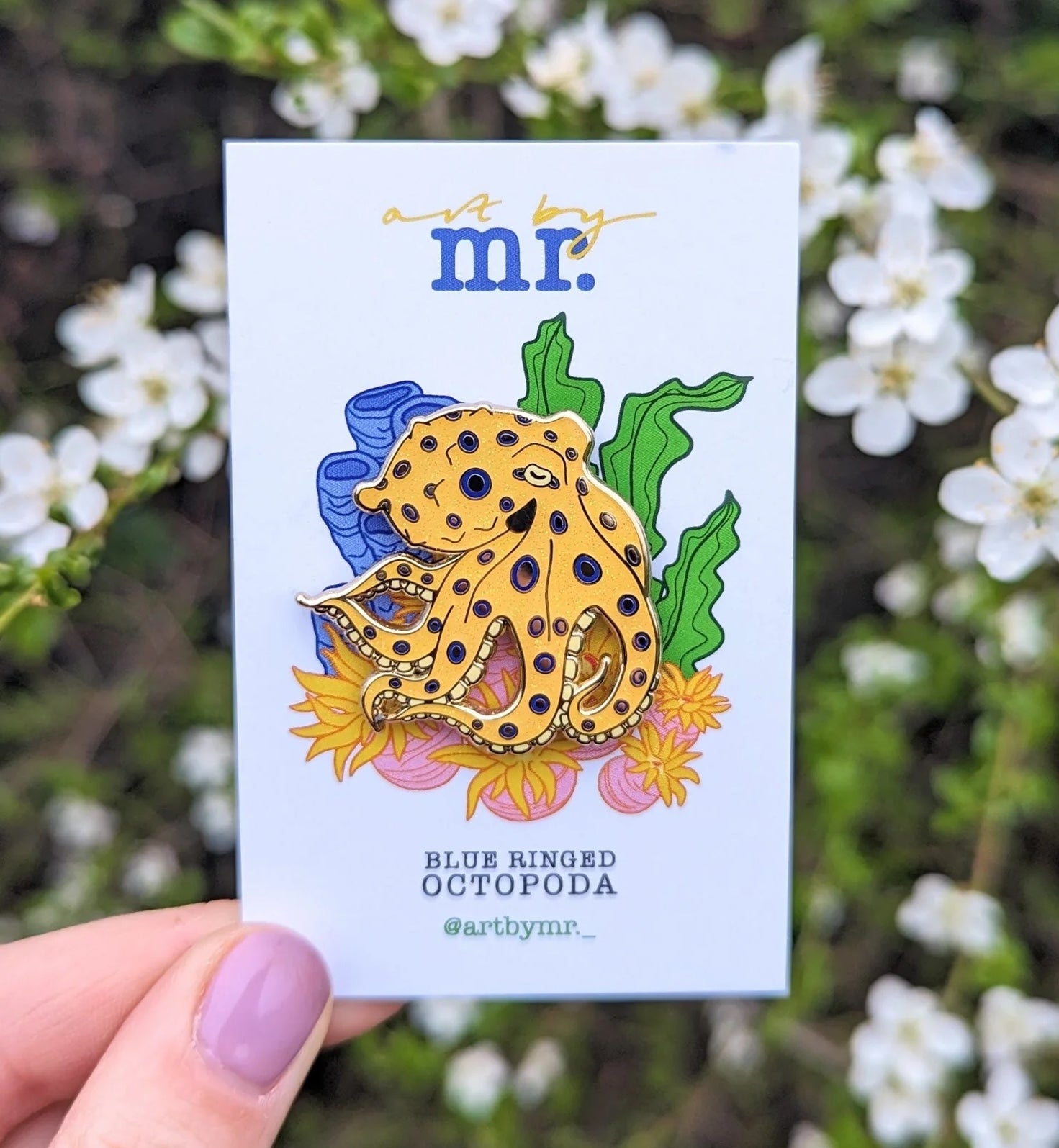 Enamel Pin: Blue Ringed Octopus – OctoNation - OctopusFanClub