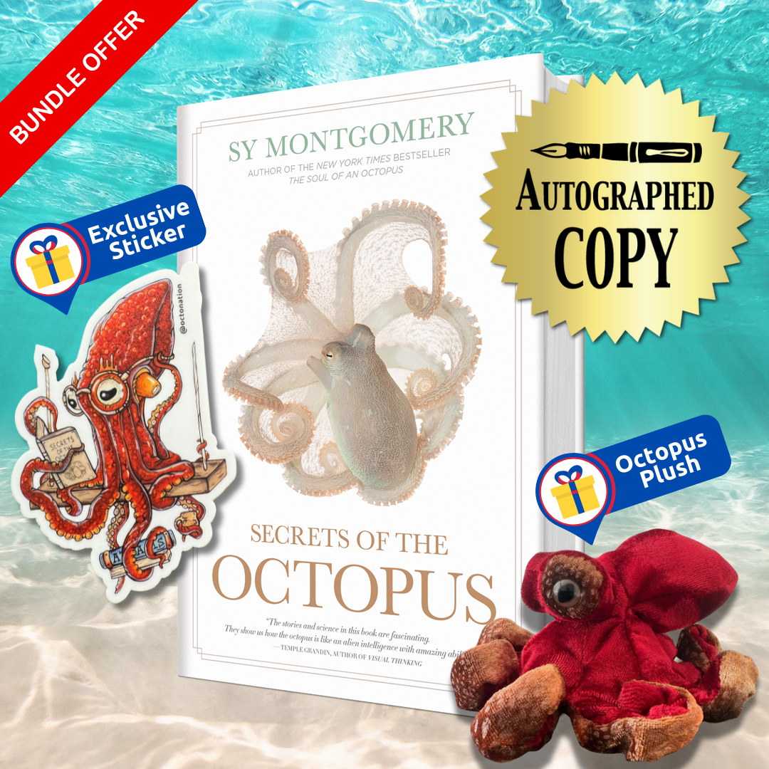 Octopus Book Gift Set: Autographed Copy of Secrets of the Octopus