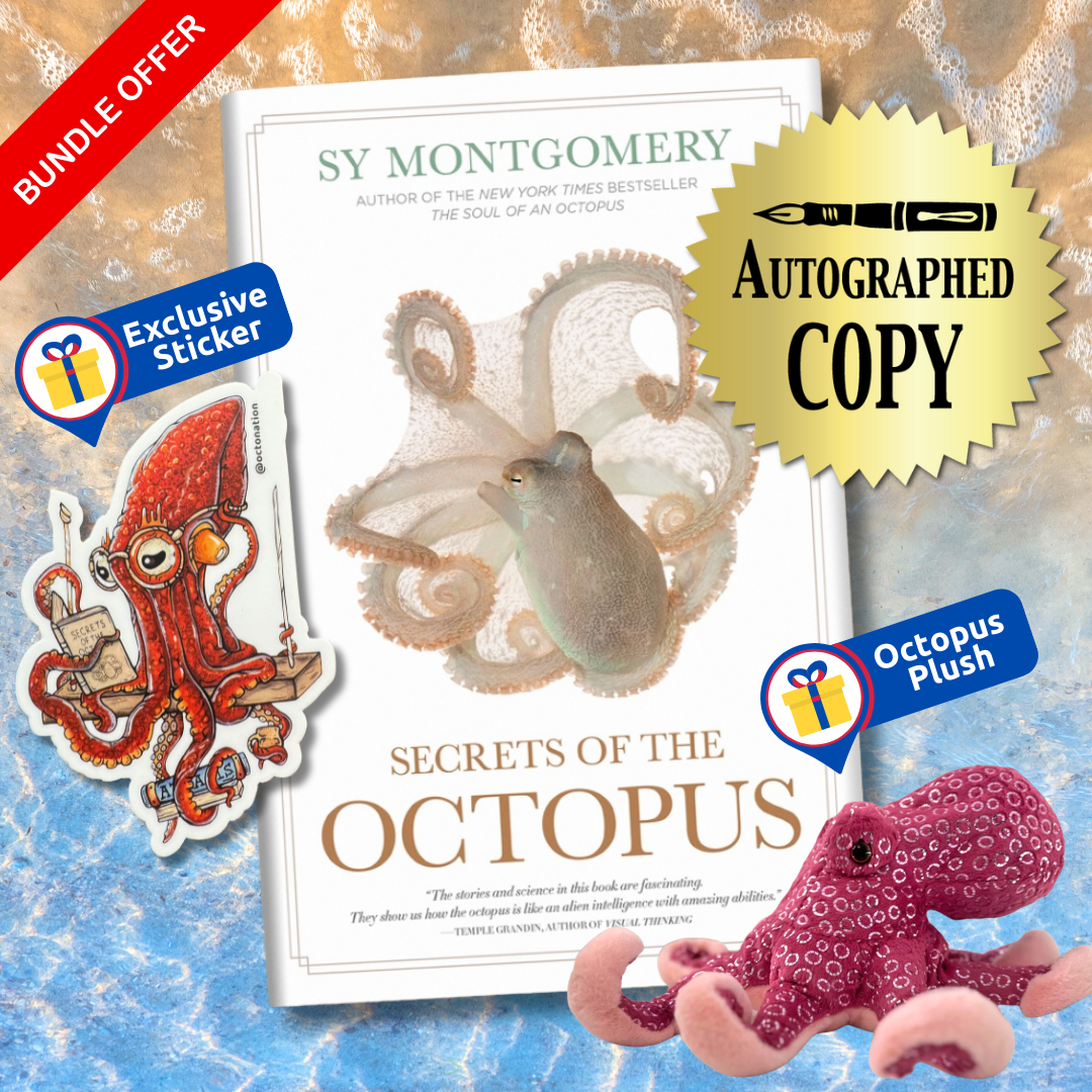 Octopus Book Gift Set: Autographed Copy of Secrets of the Octopus