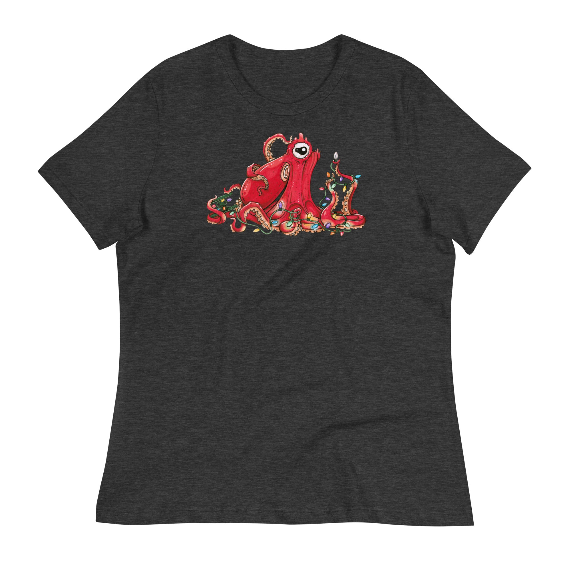 Mrs. Glow Ladies' short sleeve Holiday Octopus t-shirt – OctoNation ...